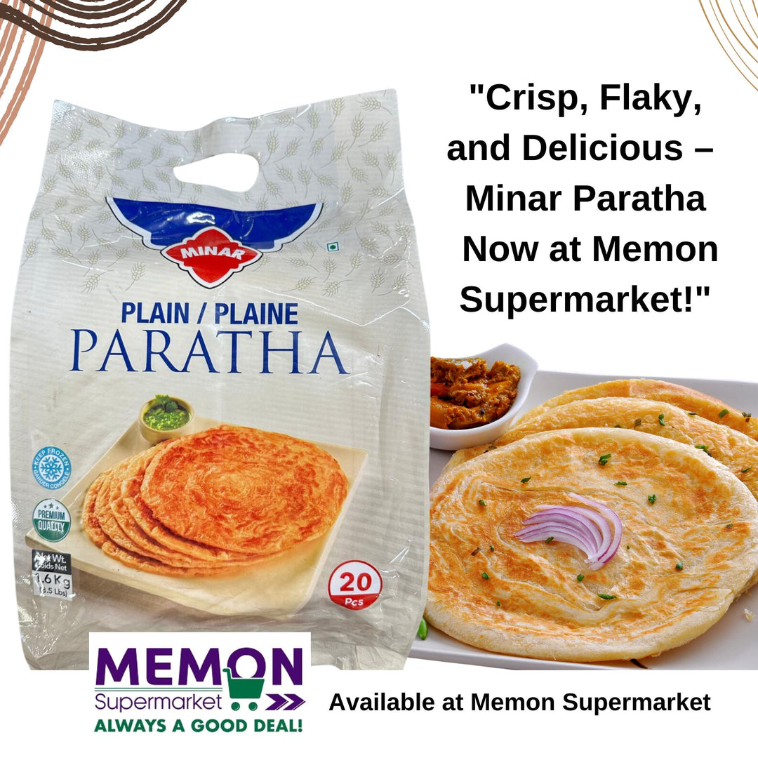 Crispy, Flaky, and Delicious: Minar Parathas Now Available at Memon Supermarket!