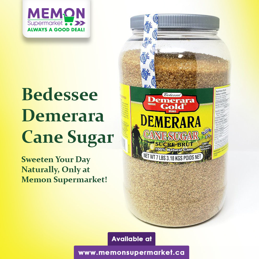 Discover the Natural Sweetness of Bedessee Demerara Cane Sugar at Memon Supermarket