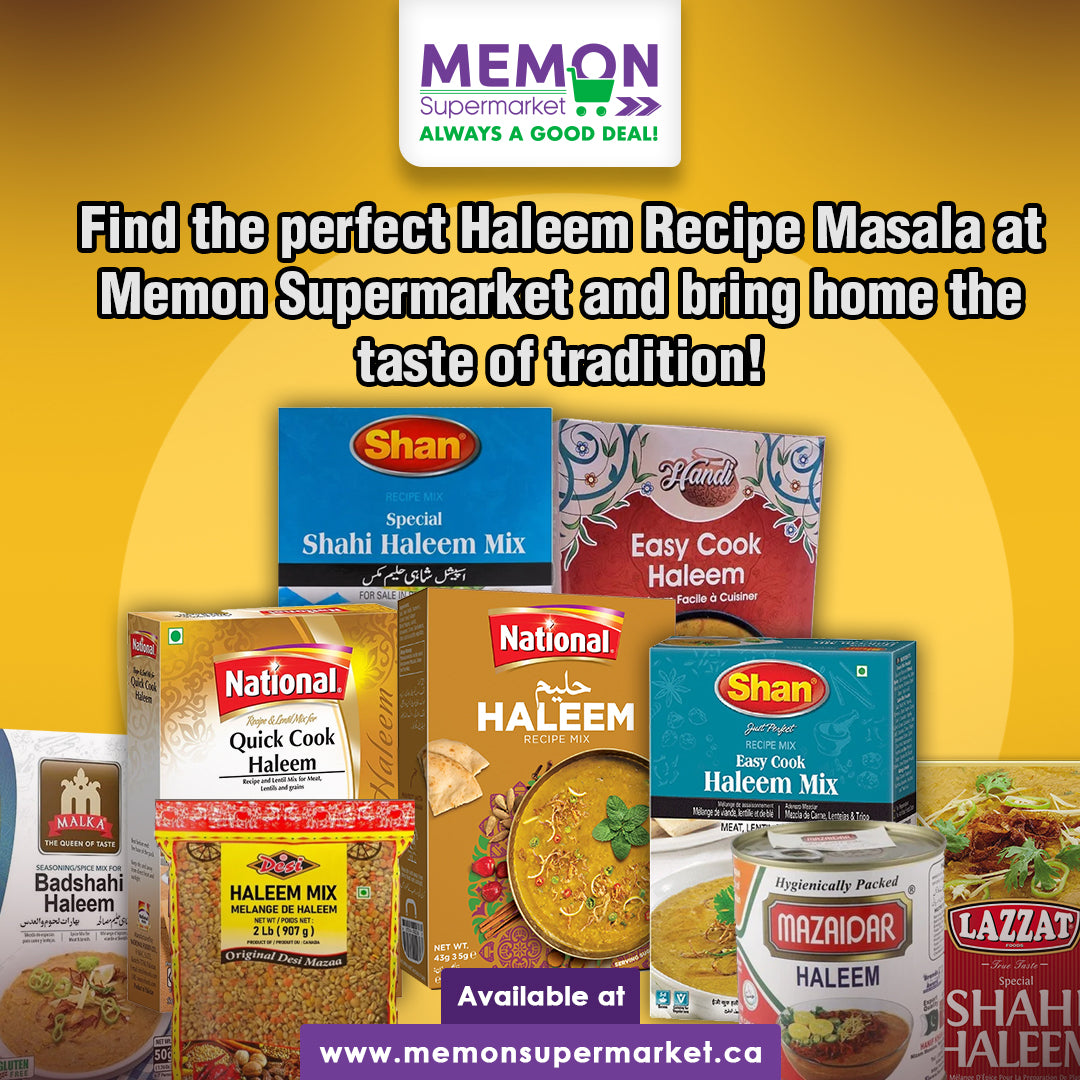 "Spice Up Your Culinary Journey with Authentic Haleem Masalas from Memon Supermarket!"