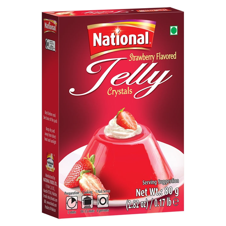 National Foods Crystal Jelly Strawberry 80g