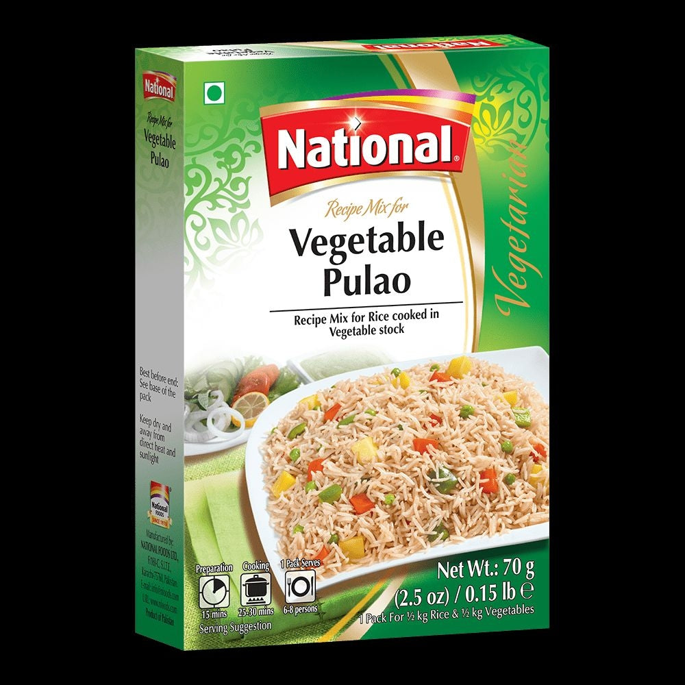 National Foods Vegetabale Pulao 70g