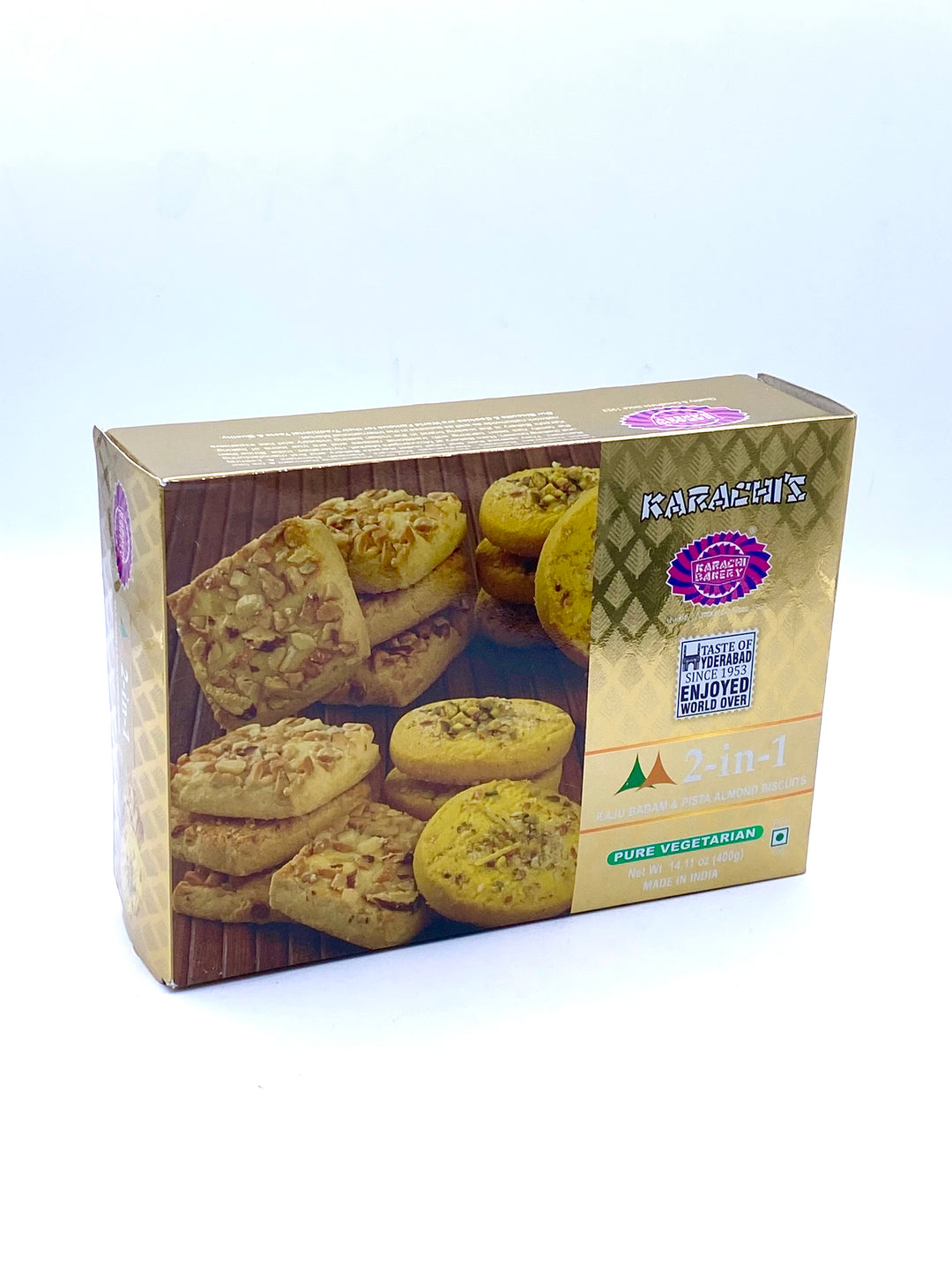 Karachi Bakery Kaju Badam and Pista Almond Biscuits 400g